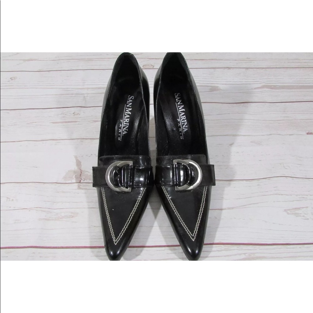 SAN MARINA women's Shoes stilettos 36 black silver